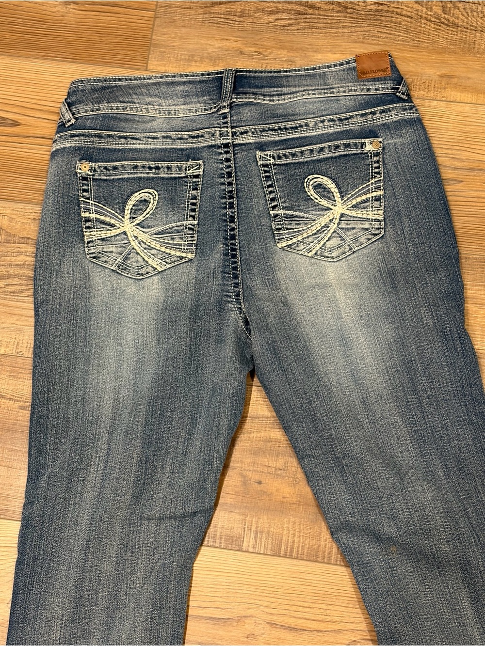 Wallflower Dark Blue Bootcut Jeans with Faded Front contract stitching - Picture 14 of 15